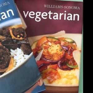 Williams Sonoma vegetarian cookbook, hardback and Asian cooking